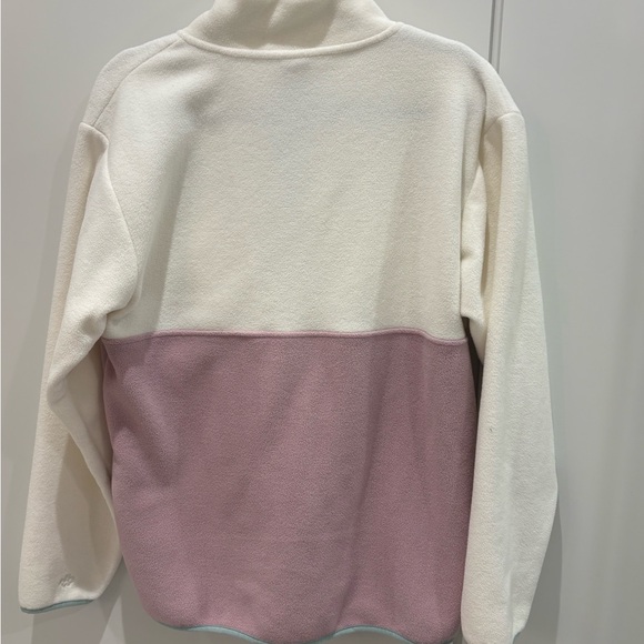 Elegant Two-Tone quarter zip fleece Sweater - Picture 4 of 7